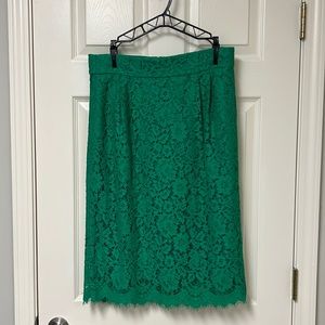 J.Crew Lace Pencil Skirt